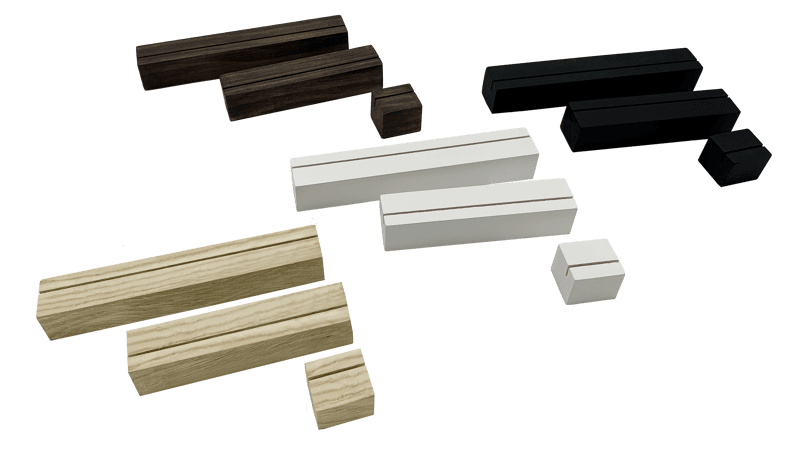 Bilde av Fotoblokk i tre – hvit, eik og svart (flere størrelser)