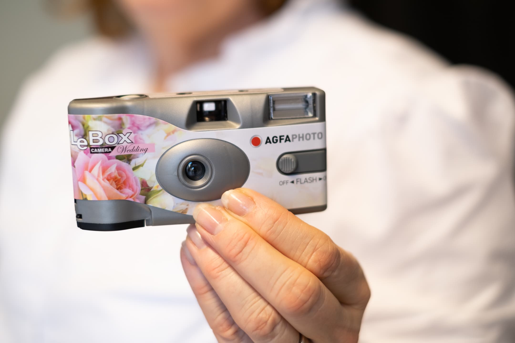 Bilde av AgfaPhoto LeBox Wedding – Engangskamera med blits for bryllup-27 bilder
