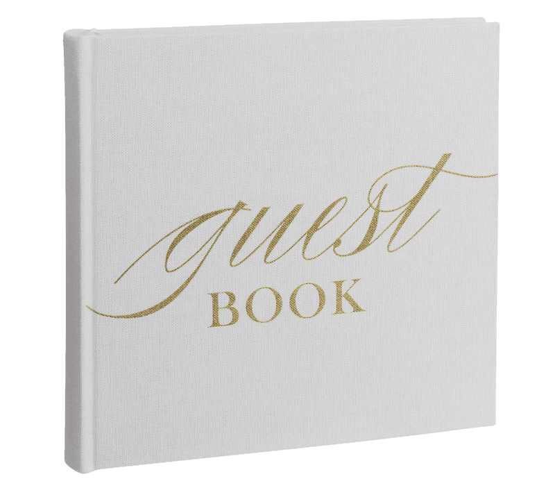 Bilde av Base Line Canvas Album 20x20 Guestbook Hvit