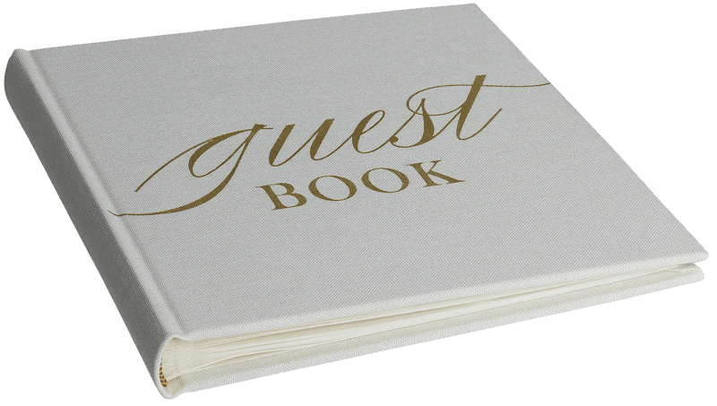 Bilde av Base Line Canvas Album 20x20 Guestbook Hvit