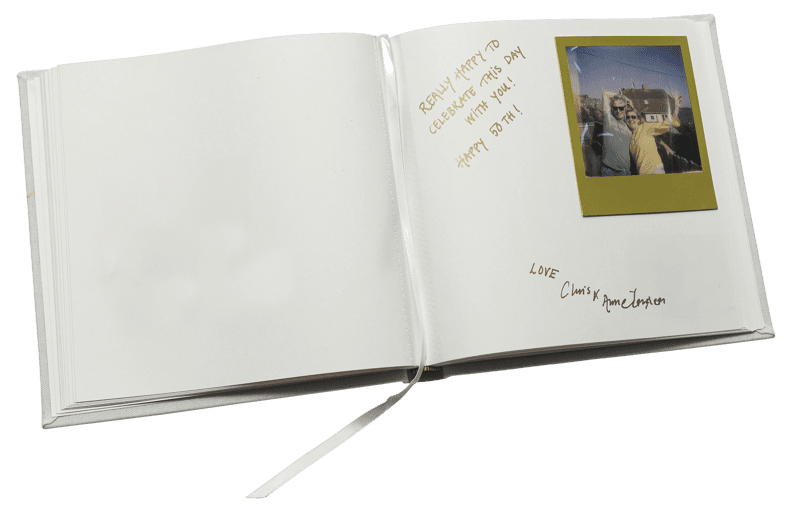 Bilde av Base Line Canvas Album 20x20 Guestbook Hvit