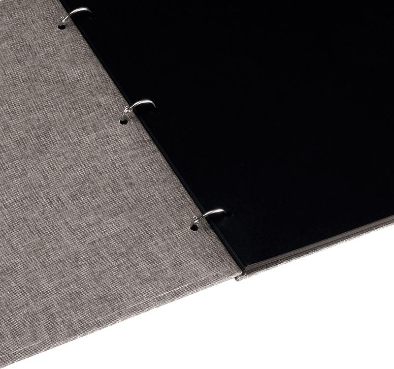 Bilde av Bookbinders Album 325X275 Pebble Grey Columbus