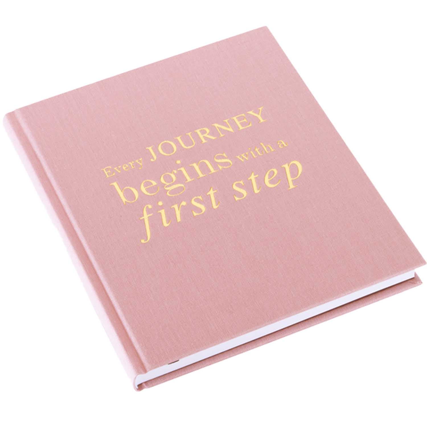 Bilde av Bookbinders Notatbok "Every Journey" 17x20 Rosa