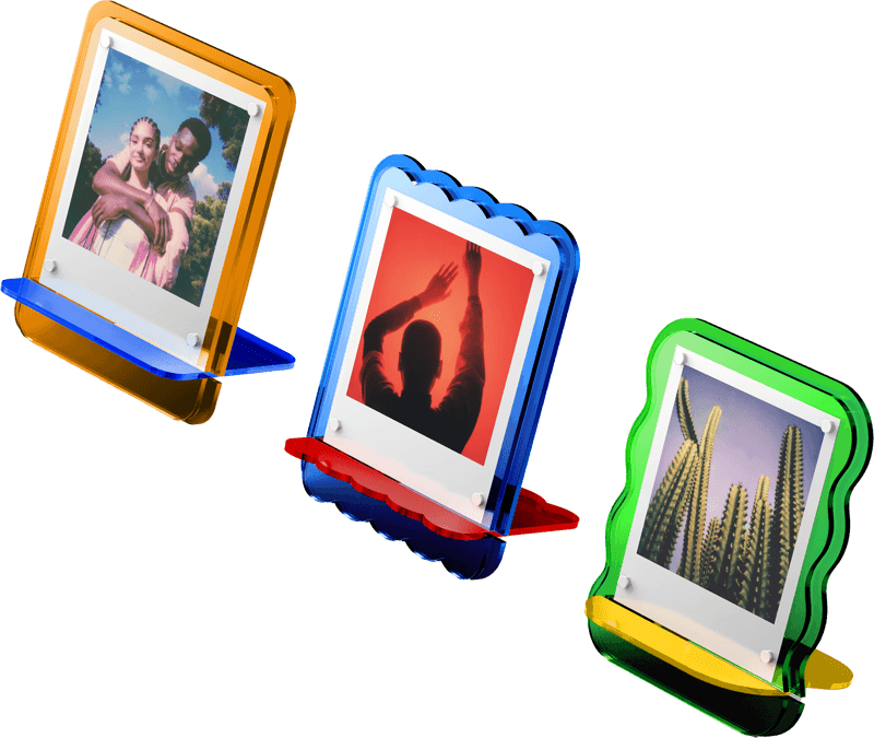 Bilde av Polaroid  Coloured Acrylic Photo Frames 3 Pack