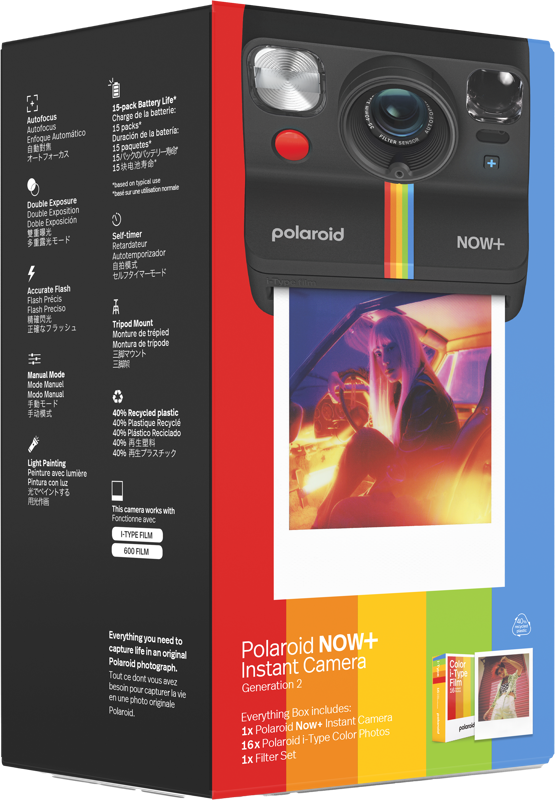 Bilde av Polaroid Now+ Gen 2 E-box - Sort