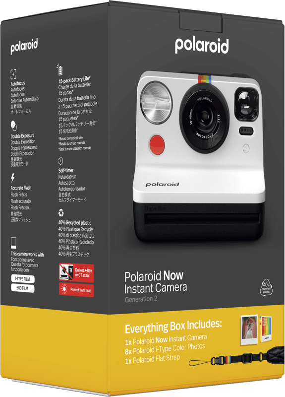 Bilde av Polaroid Now Gen 2 E-box – Black & White Limited Edition
