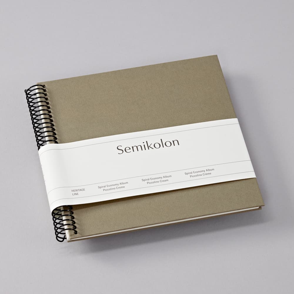 Bilde av Spiralalbum med 20 beige sider – Fango