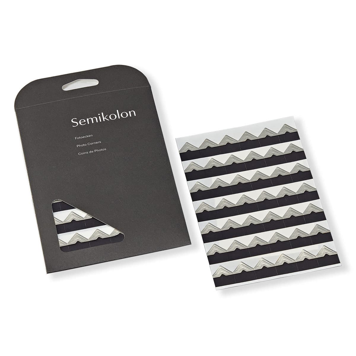 Bilde av Fotohjørner 252 stk. Farge sølv