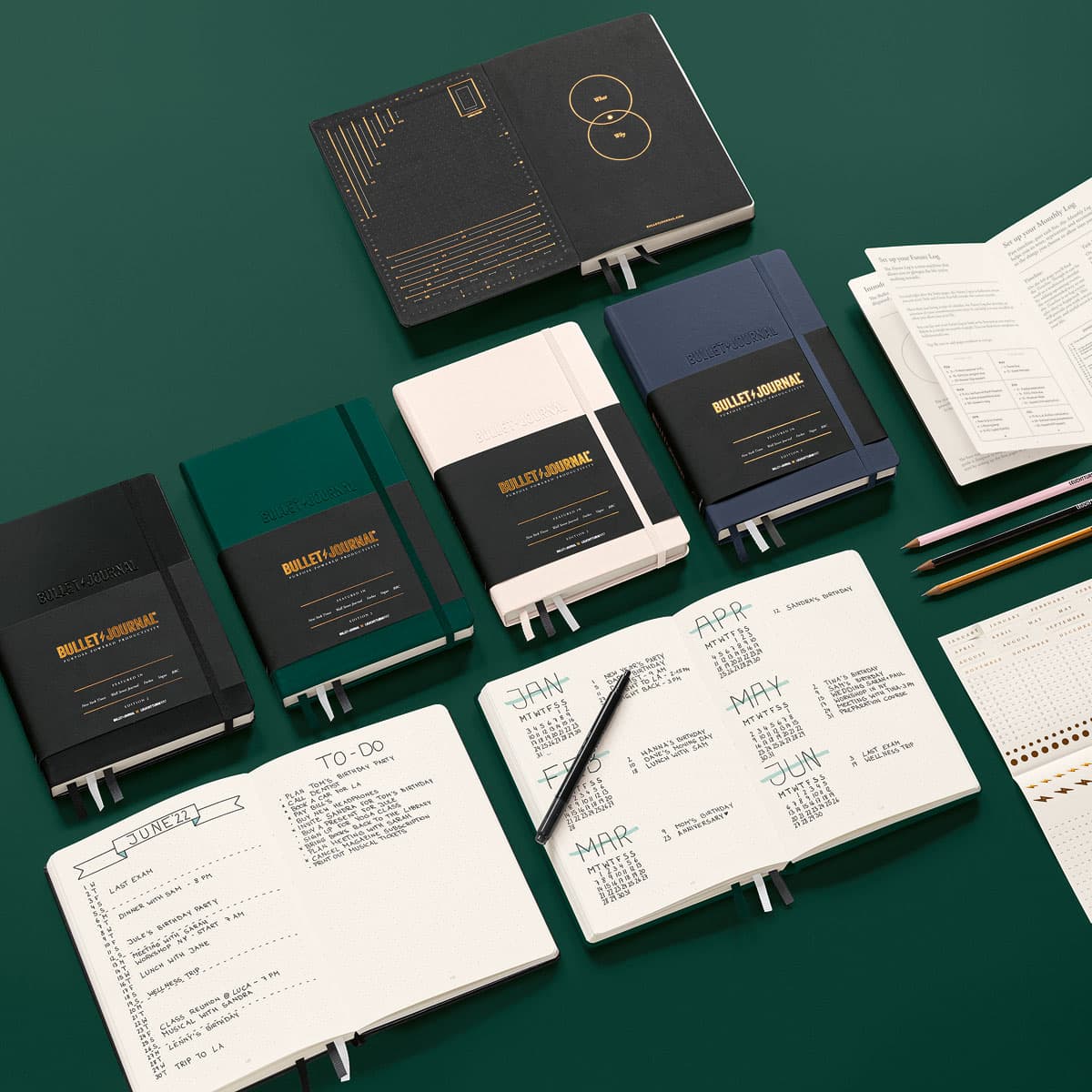 Bilde av Bullet Journal A5 grønn