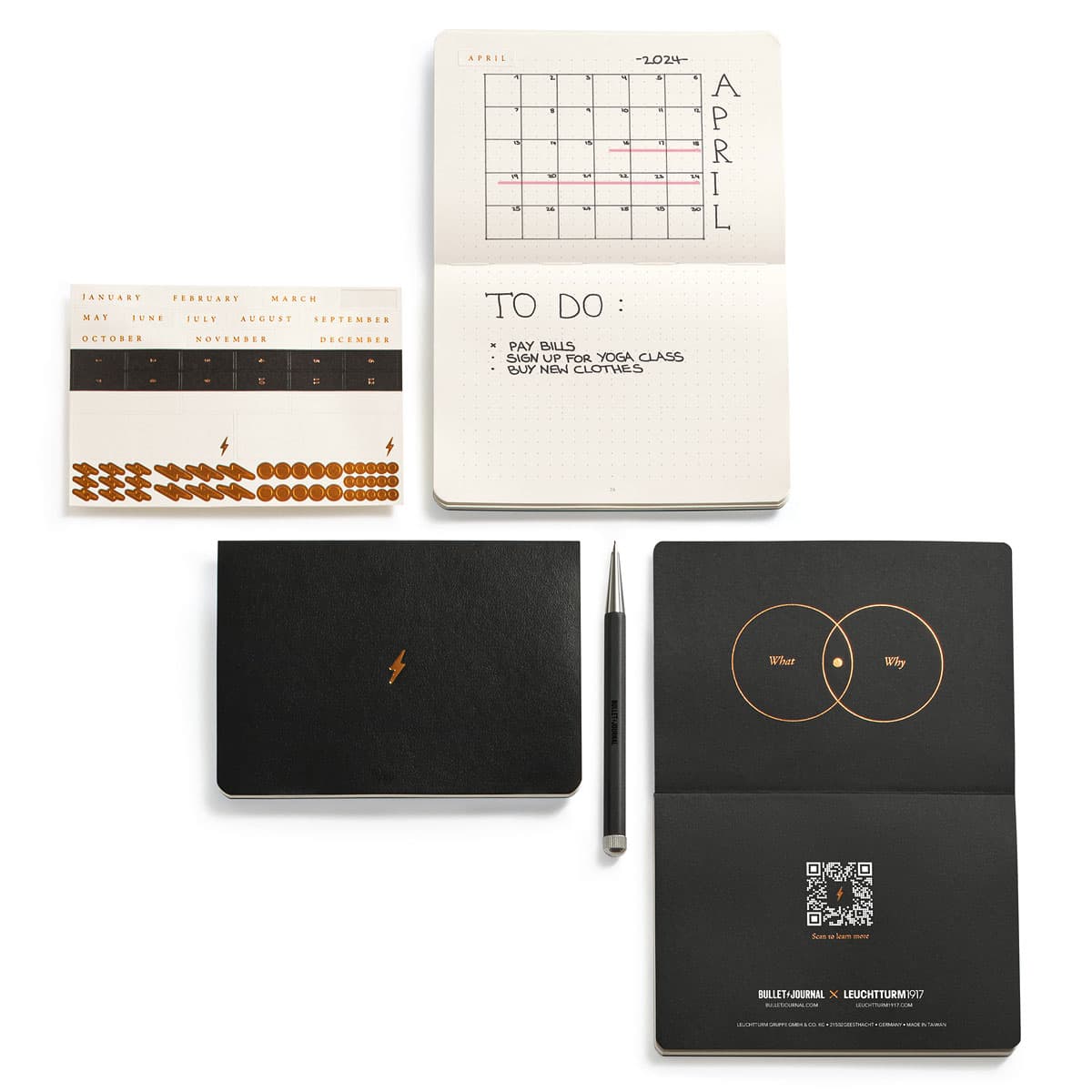 Bilde av Bullet Journal Pocket A6 – 3-pack