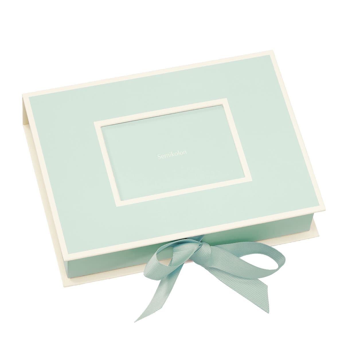 Bilde av Semikolon fotoboks liten lys grønn