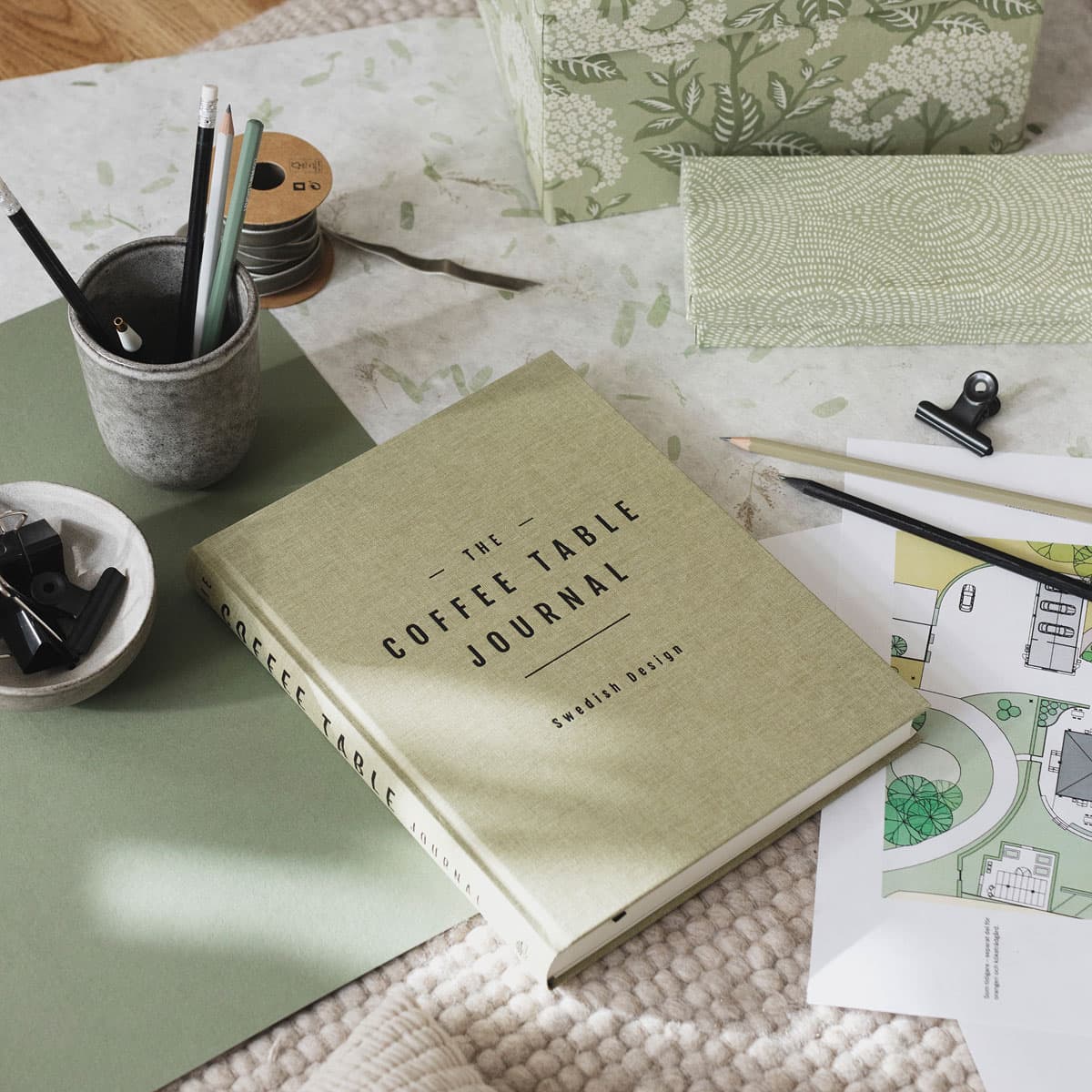 Bilde av Coffee Table Journal – Green Leaf