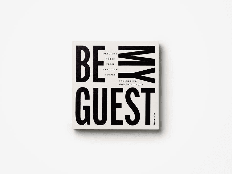 Bilde av Gjeste­bok – Be My Guest - svart-hvit