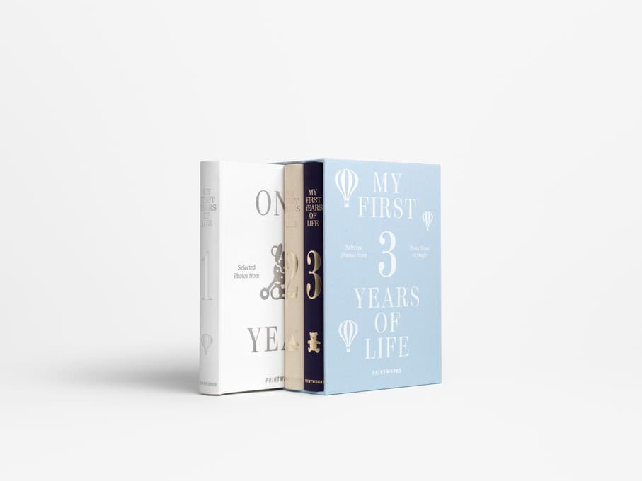 Bilde av Printworks Baby Fotoalbum 3-pack – “My First 3 Years”