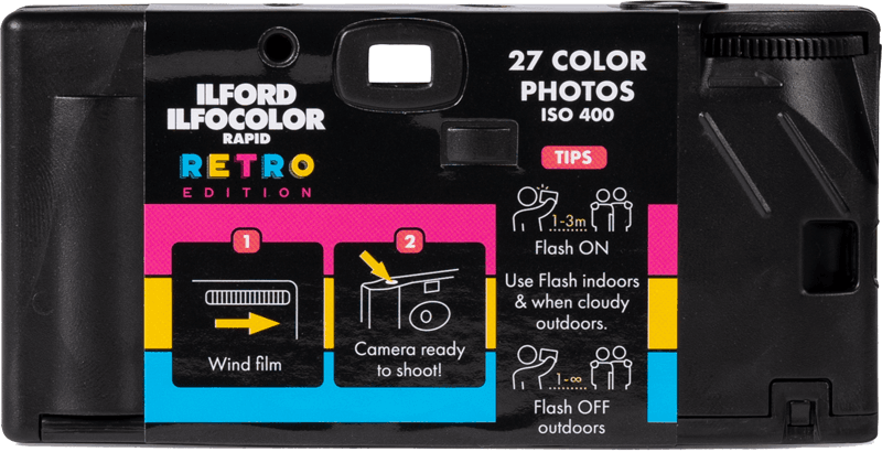 Bilde av ILFORD ILFOCOLOR SINGLE USE CAMERA RAPID RETRO EDITION - Utgått dato