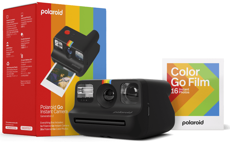 Bilde av POLAROID GO GEN 2 E-BOX BLACK - Utgått Dato