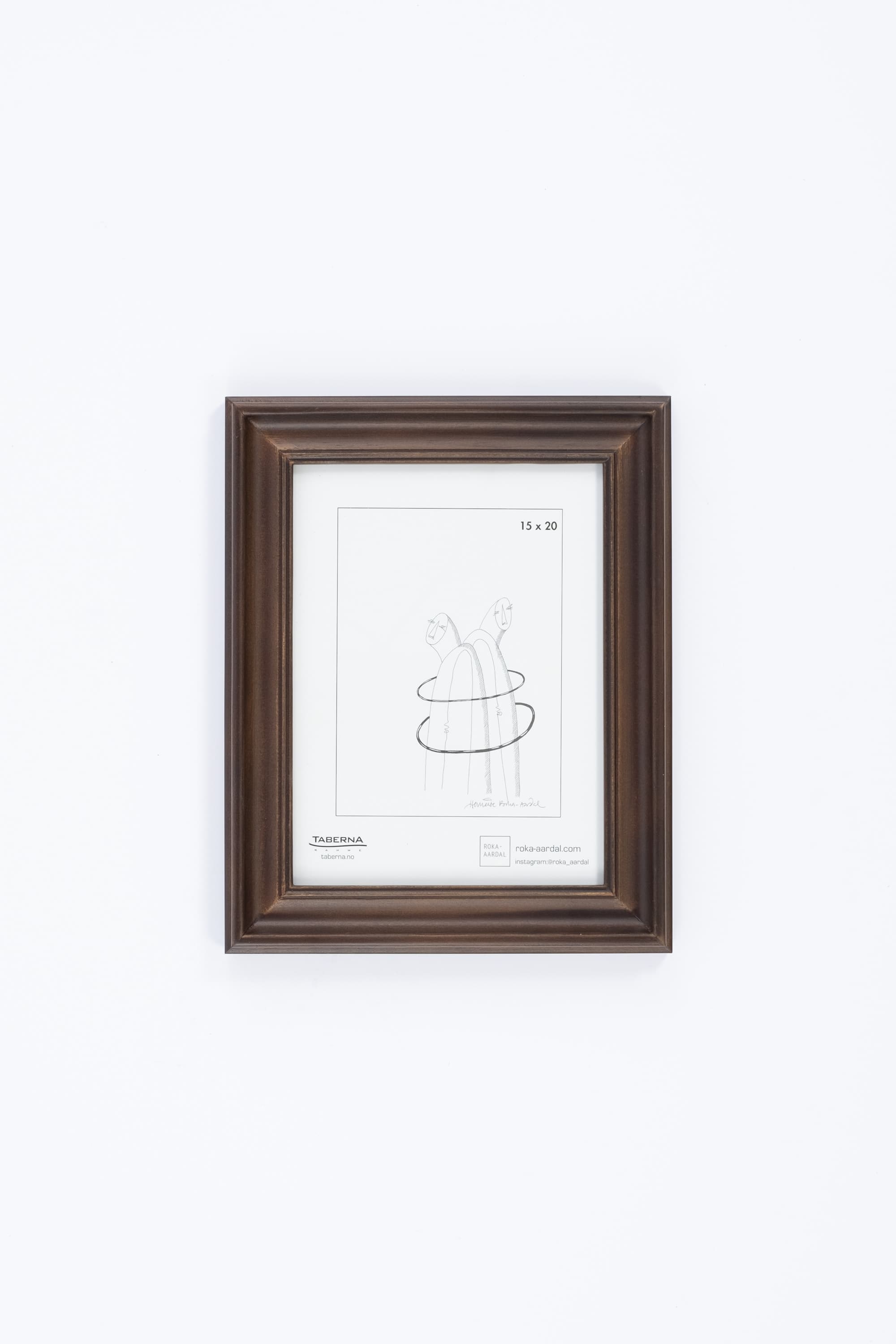 Bilde av Ramme Hovden brun 15x20 cm
