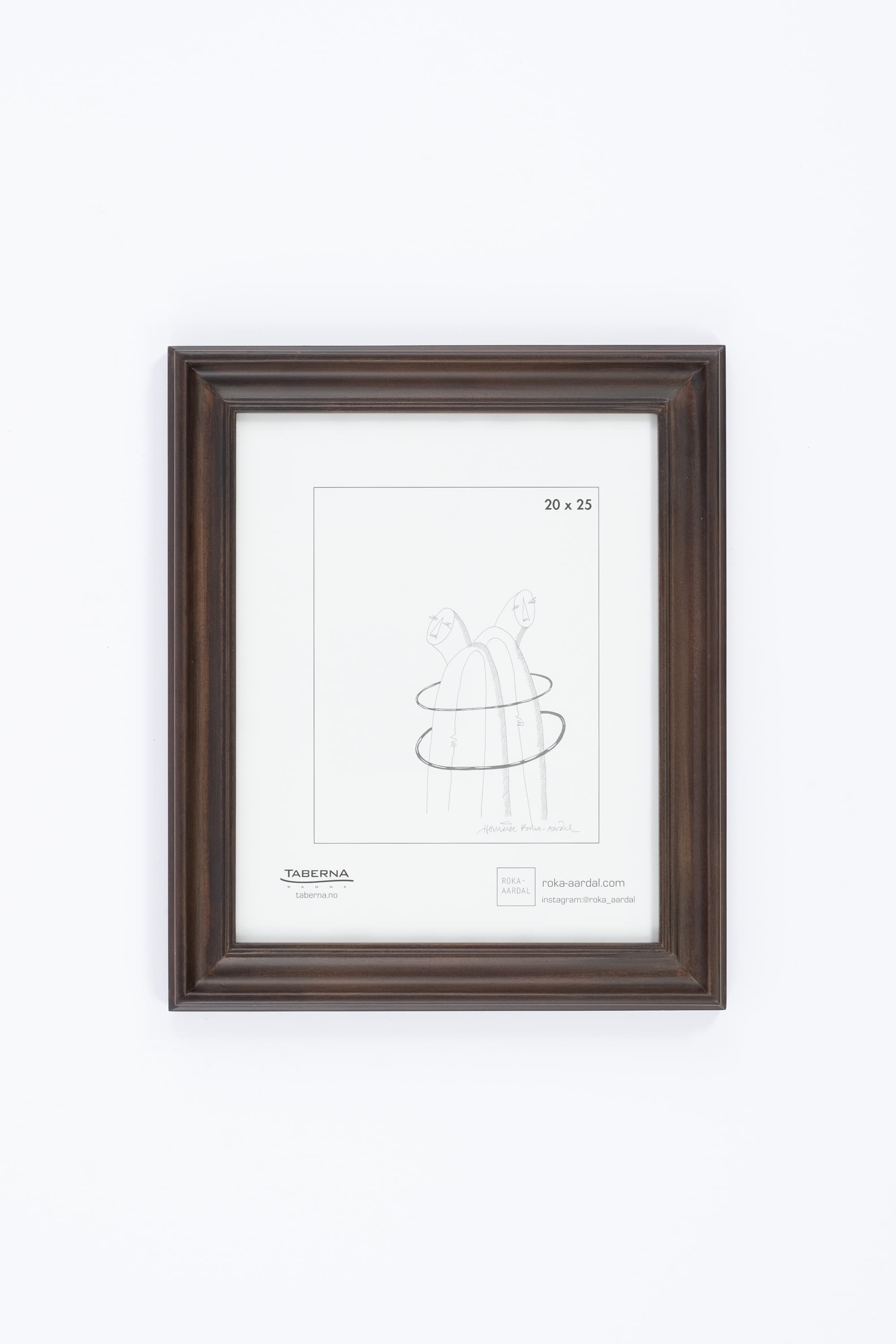 Bilde av Ramme Hovden brun 20x25 cm