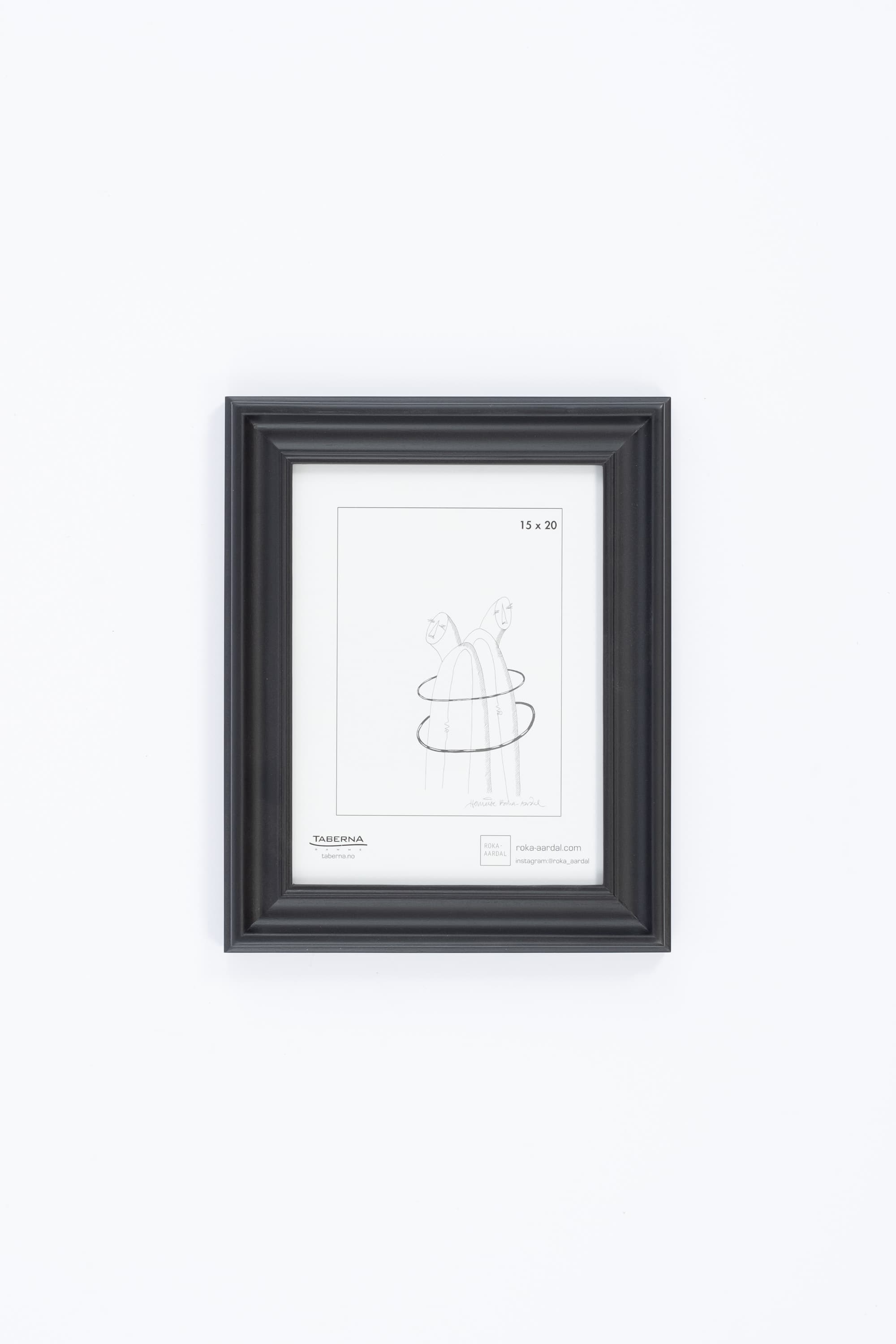 Bilde av Ramme Hovden sort 15x20 cm