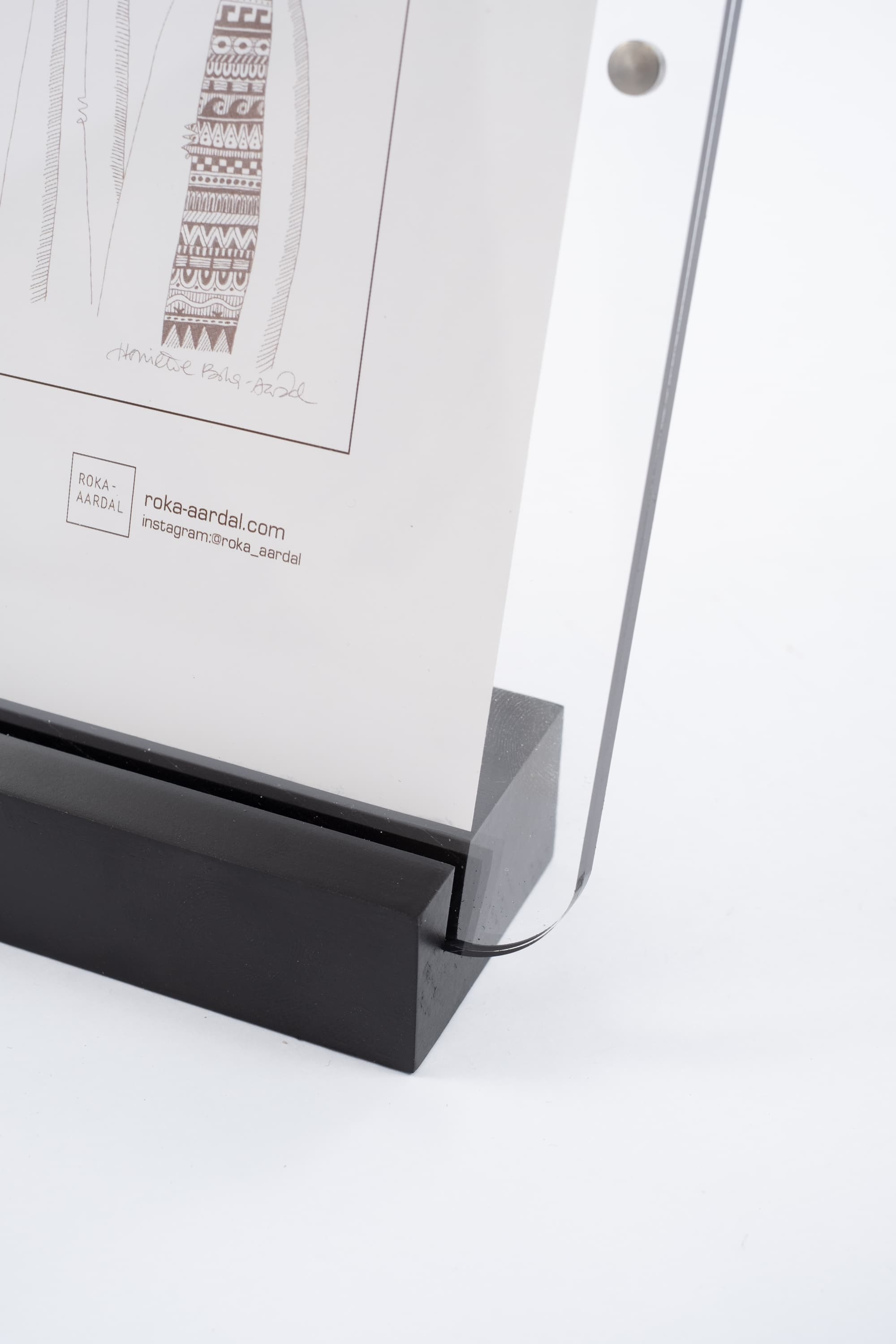 Bilde av Ramme Nordic plexi sort 10x15  cm