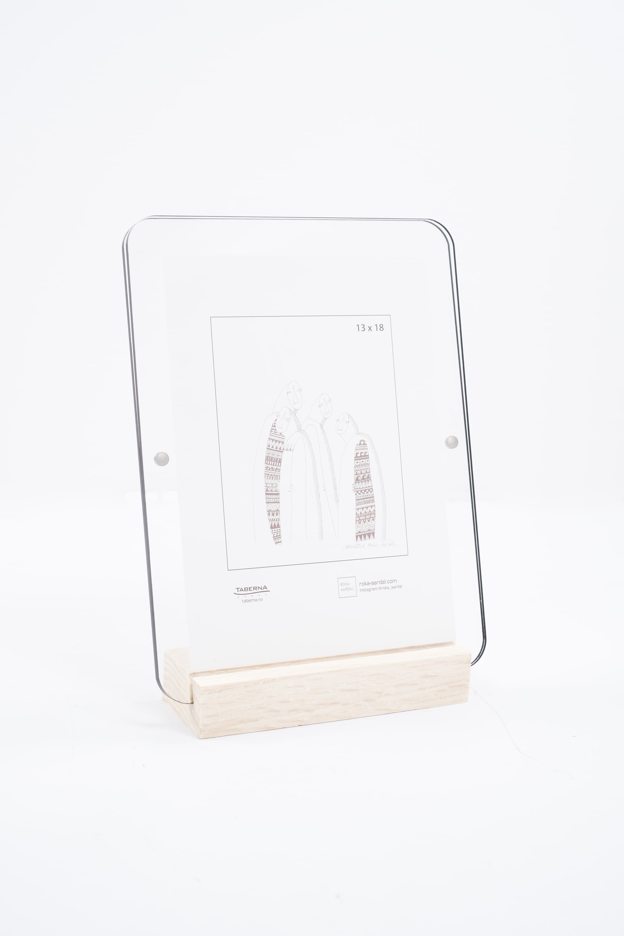 Bilde av Ramme Nordic plexi eik 13x18 cm