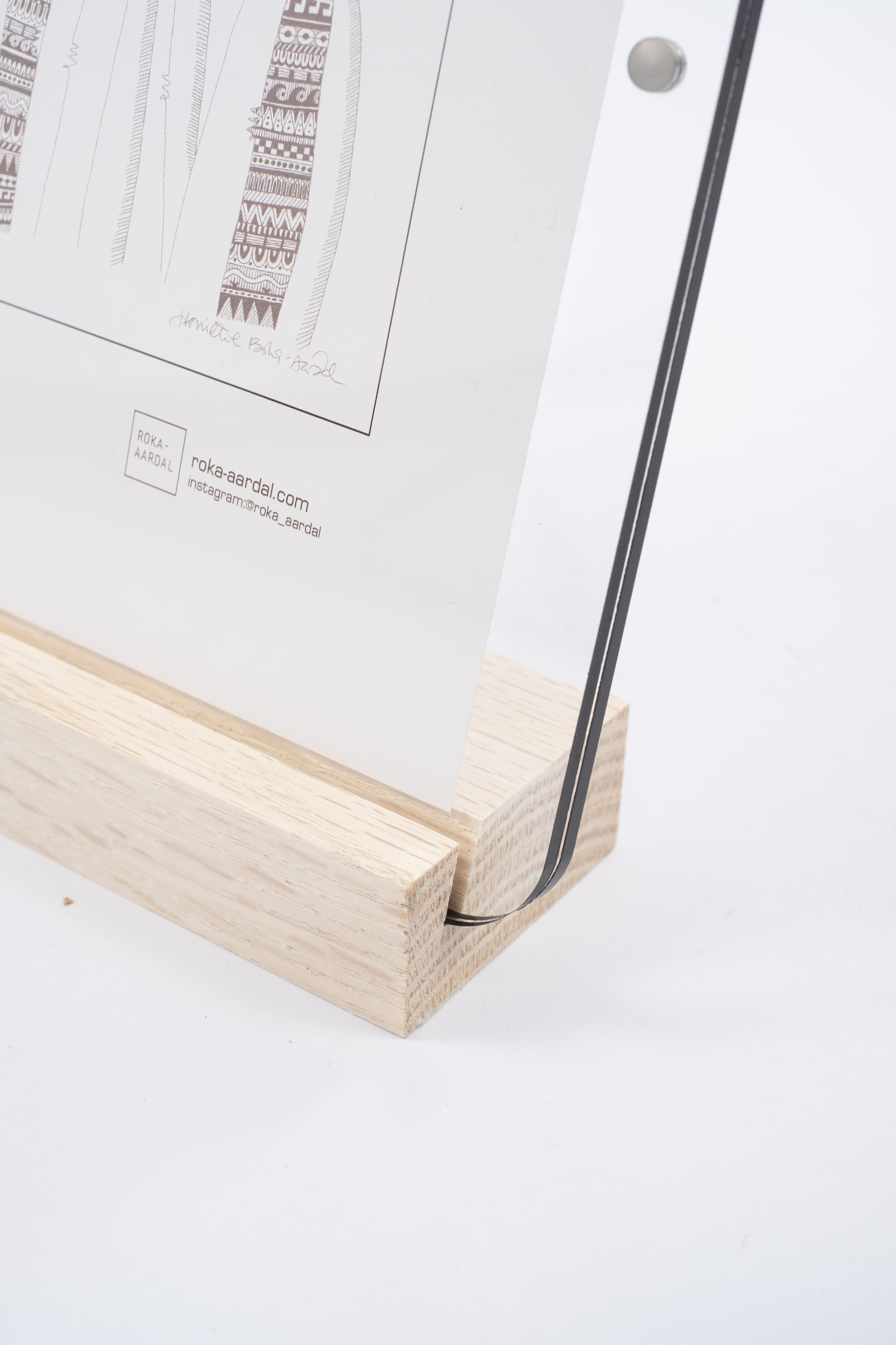 Bilde av Ramme Nordic plexi eik 13x18 cm