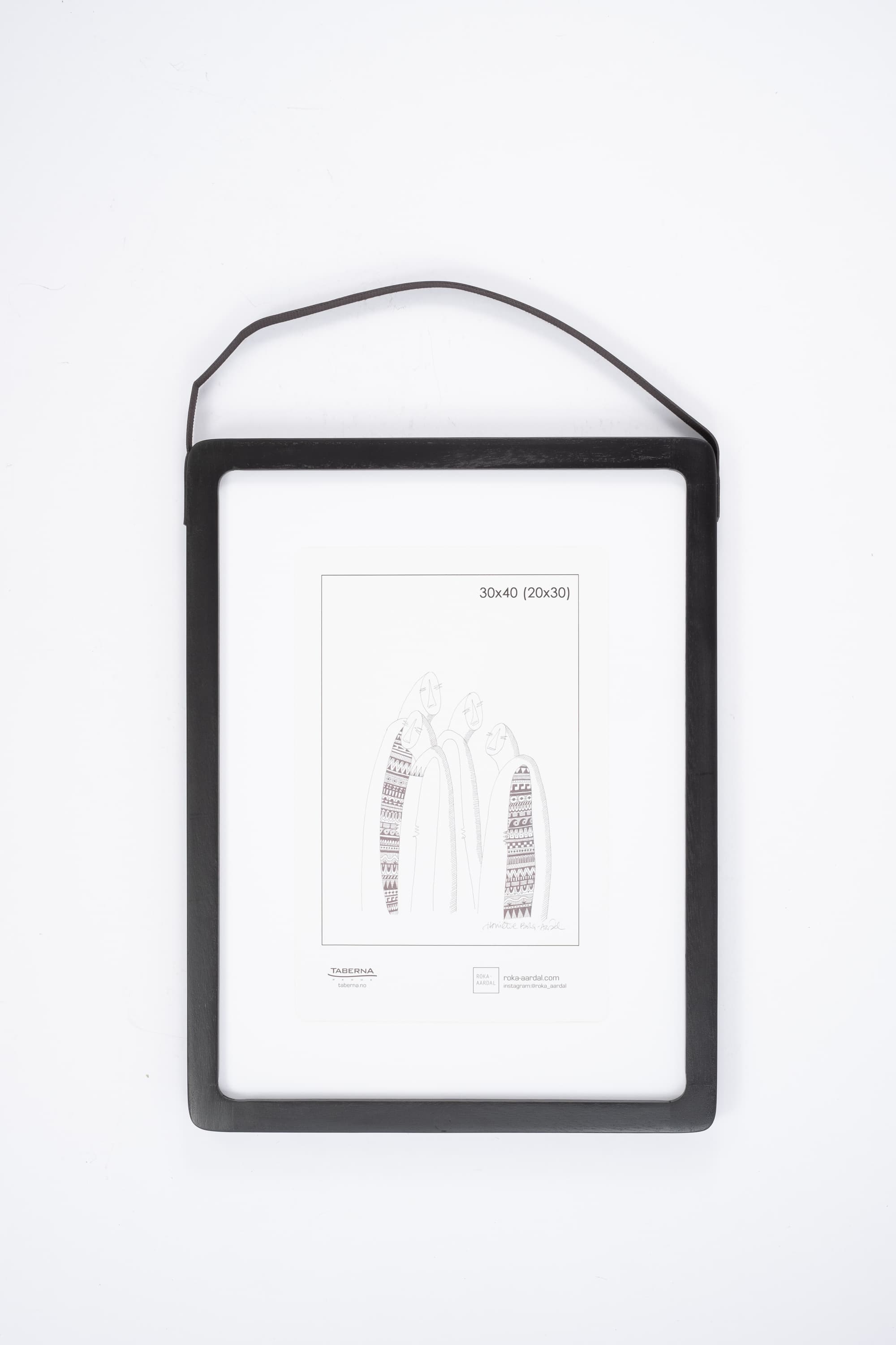 Bilde av Ramme Mood sort 30x40 (20x30) cm