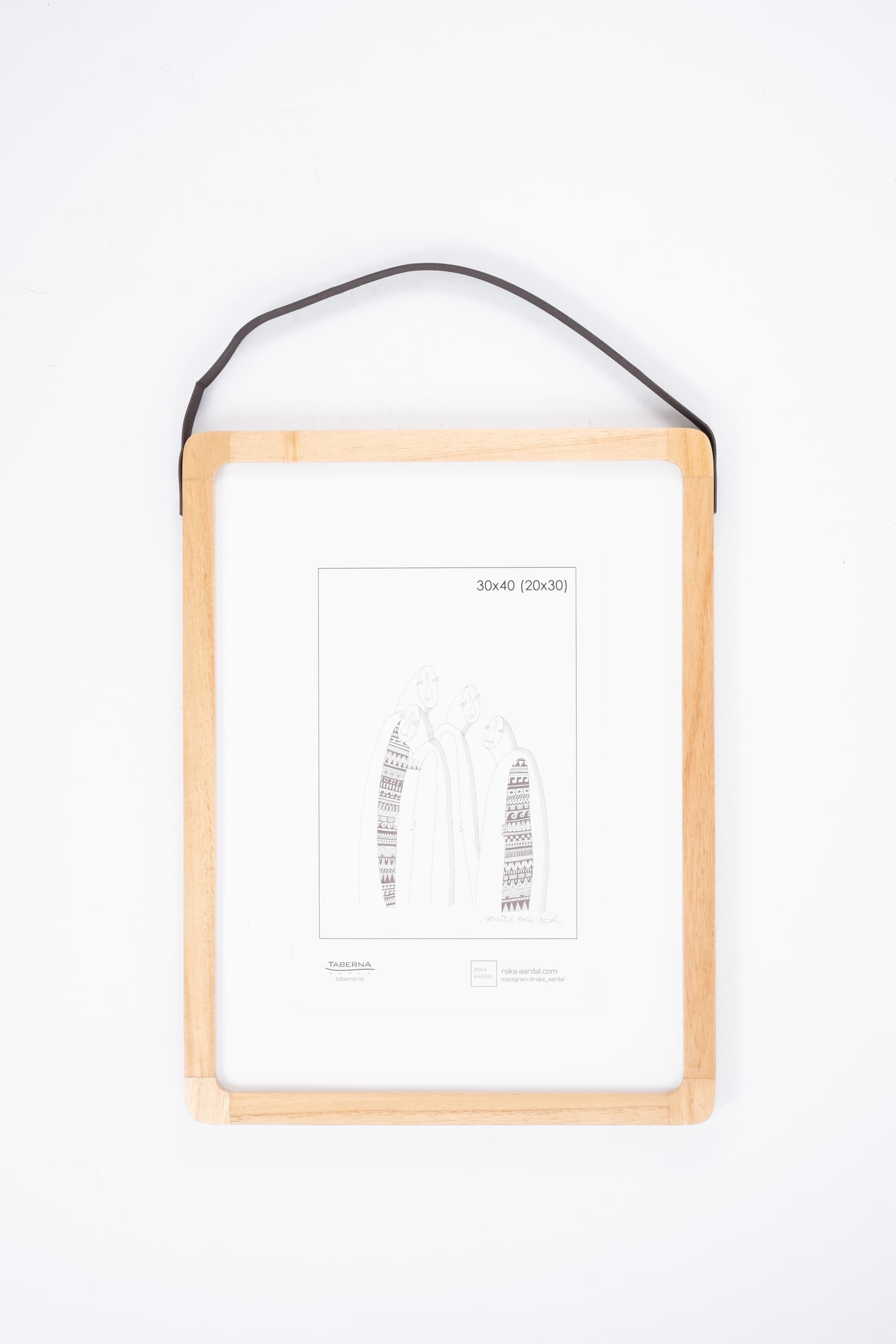 Bilde av Ramme Mood natur 30x40 (20x30) cm