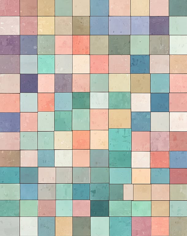 Bilde av Plakat - Colourful Mosaic