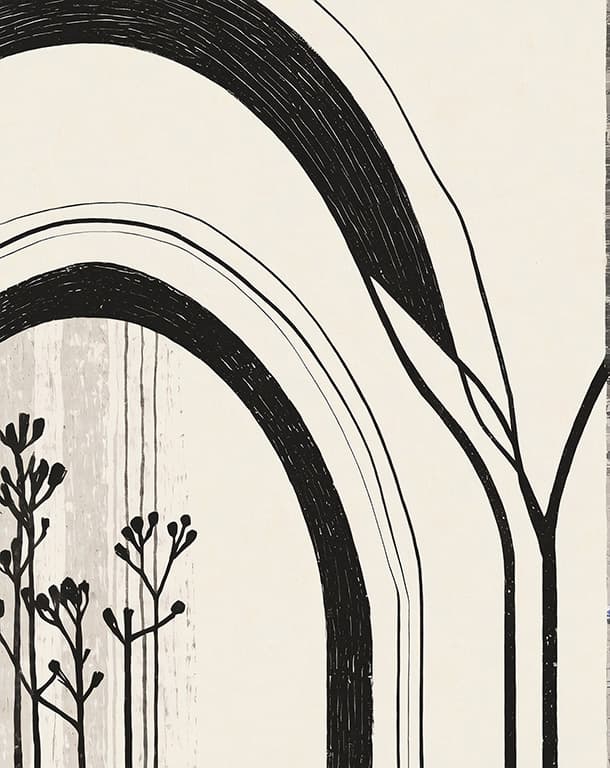 Bilde av Plakat - Monochrome Nature Arch