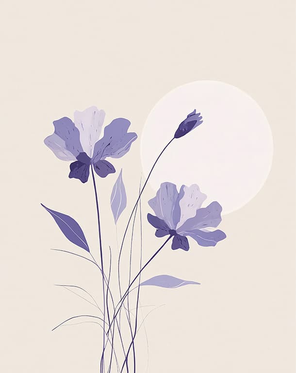 Bilde av Plakat - Twighlight Blooms