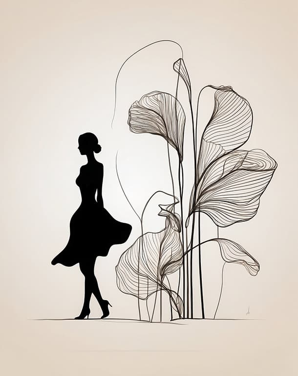 Bilde av Plakat - Elegant Contours
