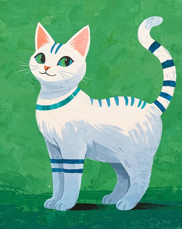 Bilde av Plakat - Feline Minimalism