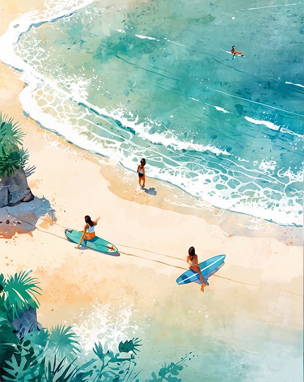 Bilde av Plakat - Watercolor Breeze