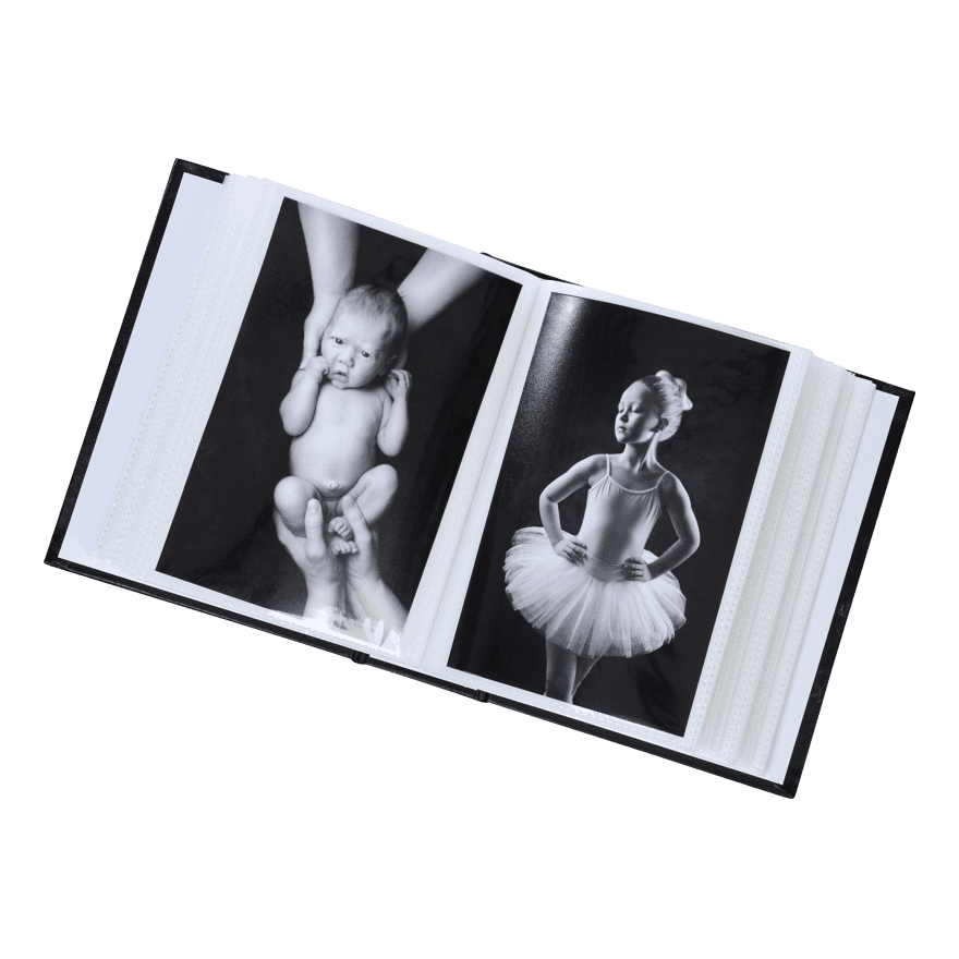 Bilde av   Minimax album med lommer-100 bilder-sort