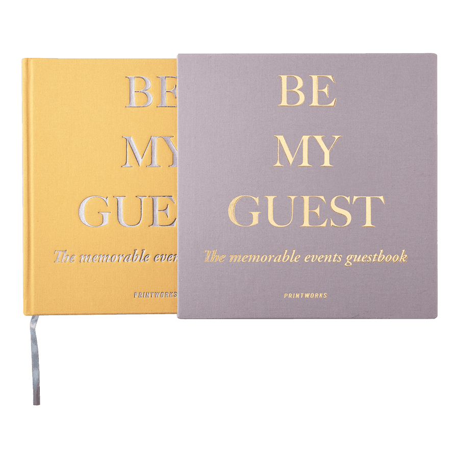 Bilde av Printworks gjestebok gul/beige
