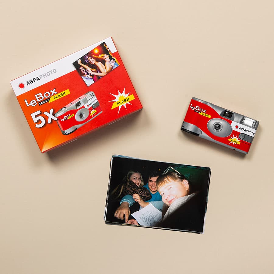 Bilde av Agfaphoto lebox, engangskamera- 5 x 27 bilder