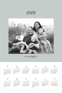 Plakatkalender | Liten (A4) | Matt pastell