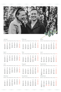 Plakatkalender | Liten (A4) | Kvist
