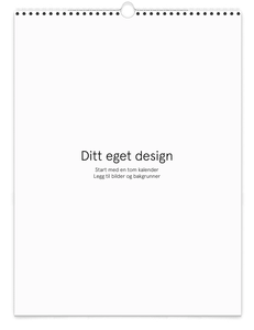 Veggkalender | A3 | Ditt design