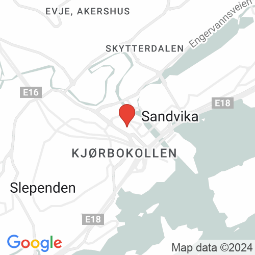 Kart av beliggenheten til Elite Foto Sandvika