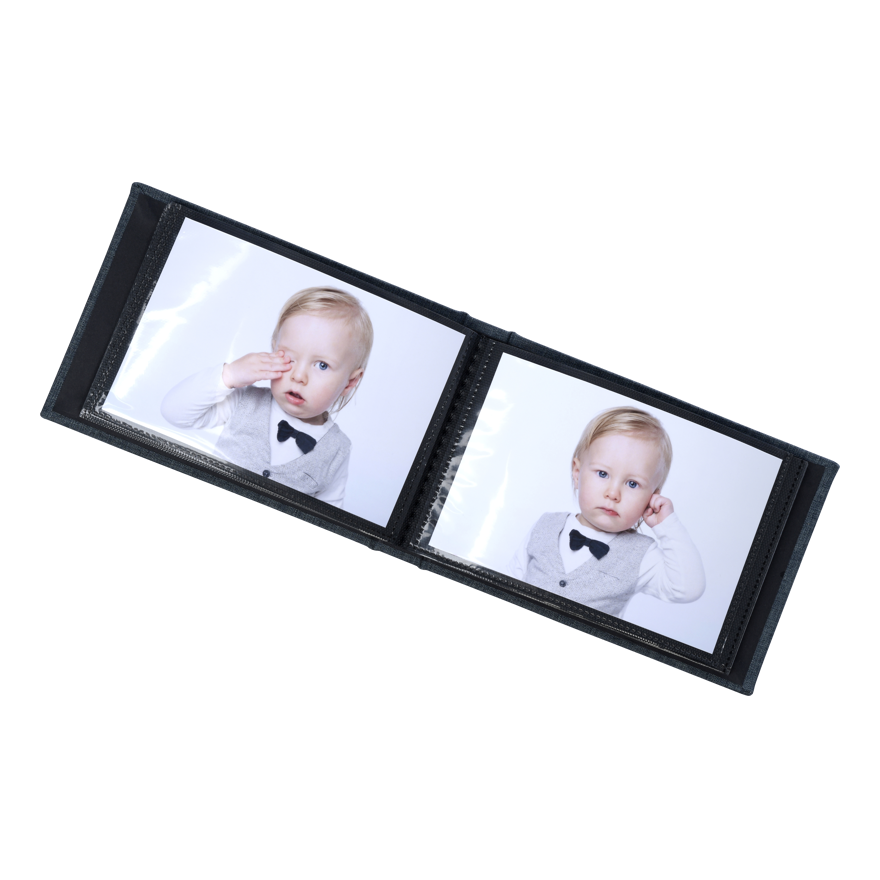 Bilde av Base Line minialbum med lommer 10x15 gråmelert