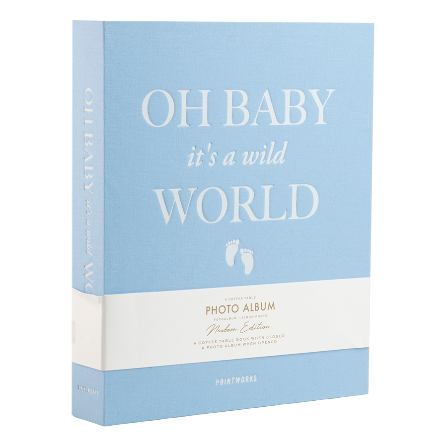 Bilde av Printworks "Baby It's A Wild World" fotoalbum - Blå